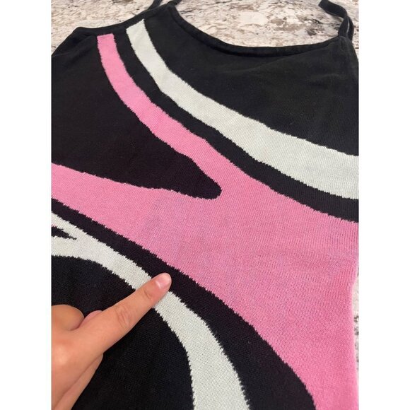 Victor Glemaud Retro Mini Dress Black Womens Size Large - Picture 11 of 13